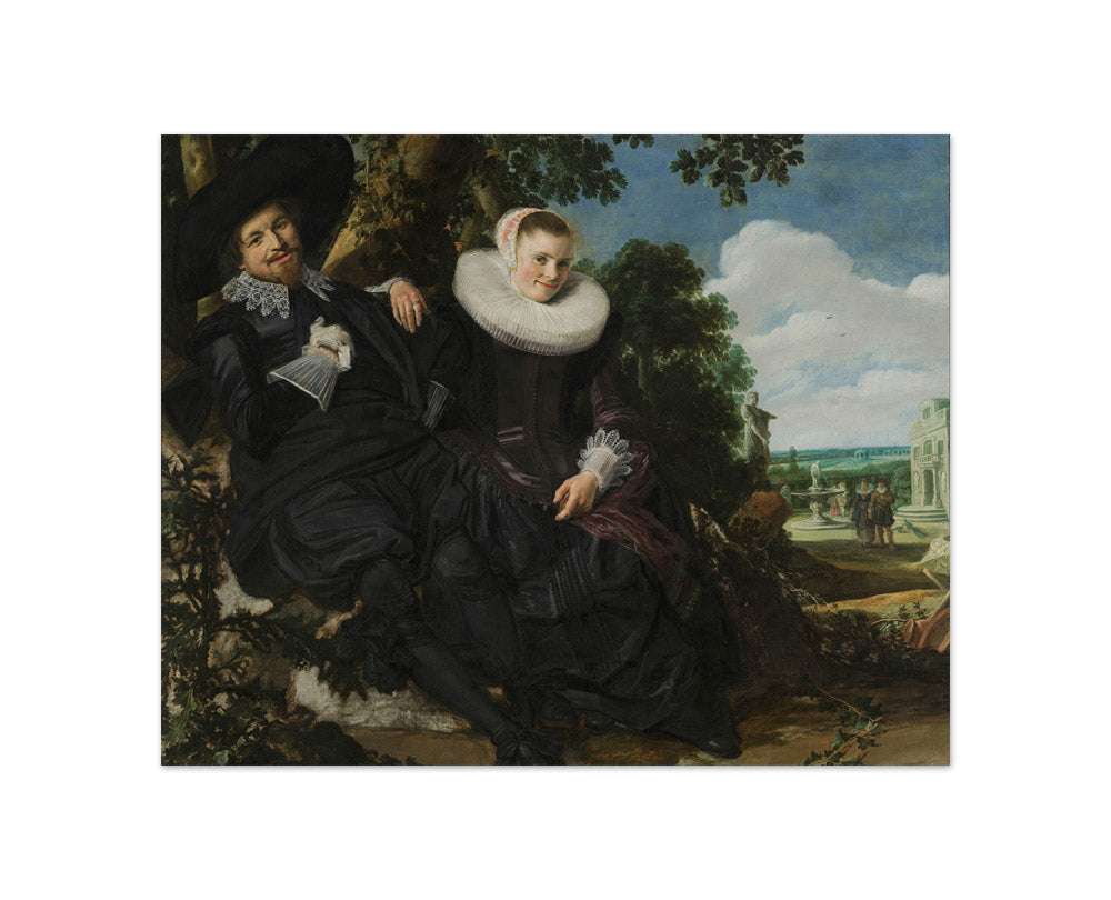 Portrait of a Married Couple, Likely Isaac Abrahamsz Massa and Beatrix van der Laen by Frans Hals - Compact / Full Bleed / No Frame
