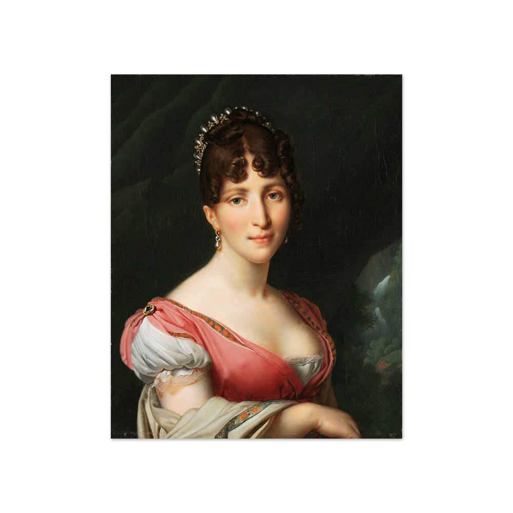 Portrait of Hortense de Beauharnais by Anne-Louis Girodet-Trioson - Compact / Full Bleed / No Frame