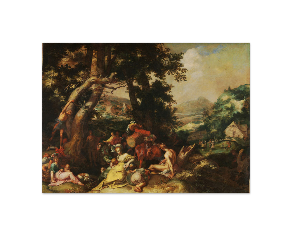 The Preaching of Saint John the Baptist by Abraham Bloemaert - Compact / Full Bleed / No Frame