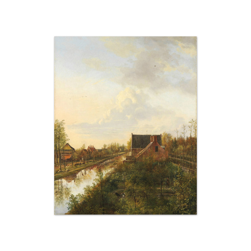 The Canal at ’s-Graveland by Pieter Gerardus van Os - Compact / Full Bleed / No Frame