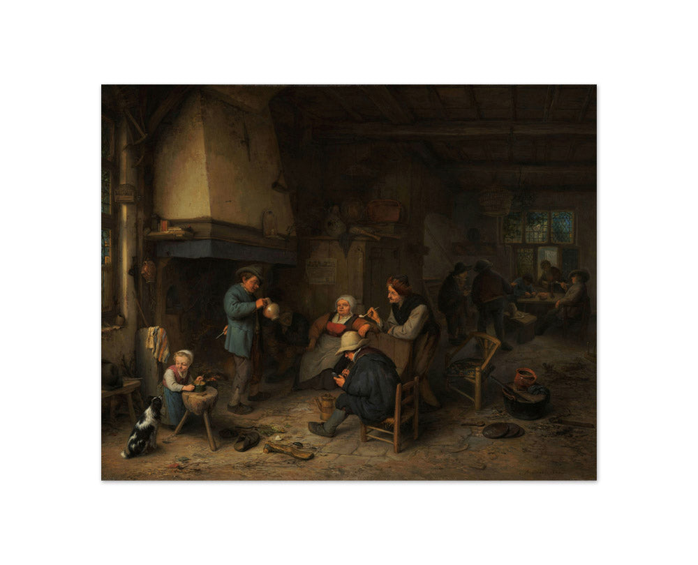 Peasants in an Interior by Adriaen van Ostade - Compact / Full Bleed / No Frame