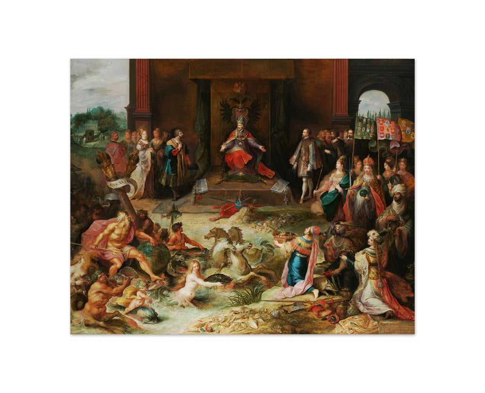 Allegory on the Abdication of Emperor Charles v in Brussels by Frans Francken (II) - Compact / Full Bleed / No Frame