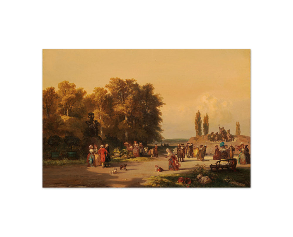 Park in the Vicinity of Paris by Charles Rochussen - Compact / Full Bleed / No Frame