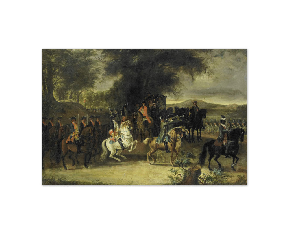 Inspection of a Cavalry Regiment by Cornelis Troost - Compact / Full Bleed / No Frame