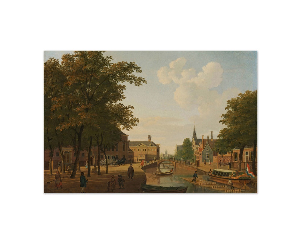 View of the Houtmarkt, Amsterdam by Hendrik Keun - Compact / Full Bleed / No Frame