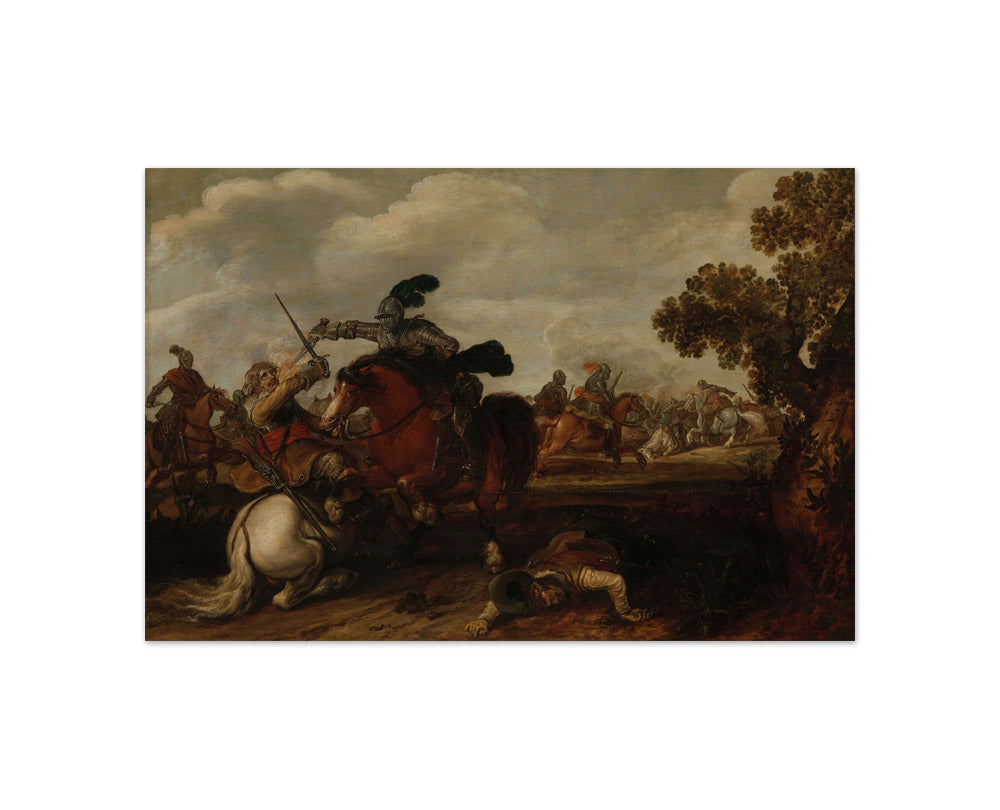 A Cavalry Charge by Jan Martszen de Jonge - Compact / Full Bleed / No Frame