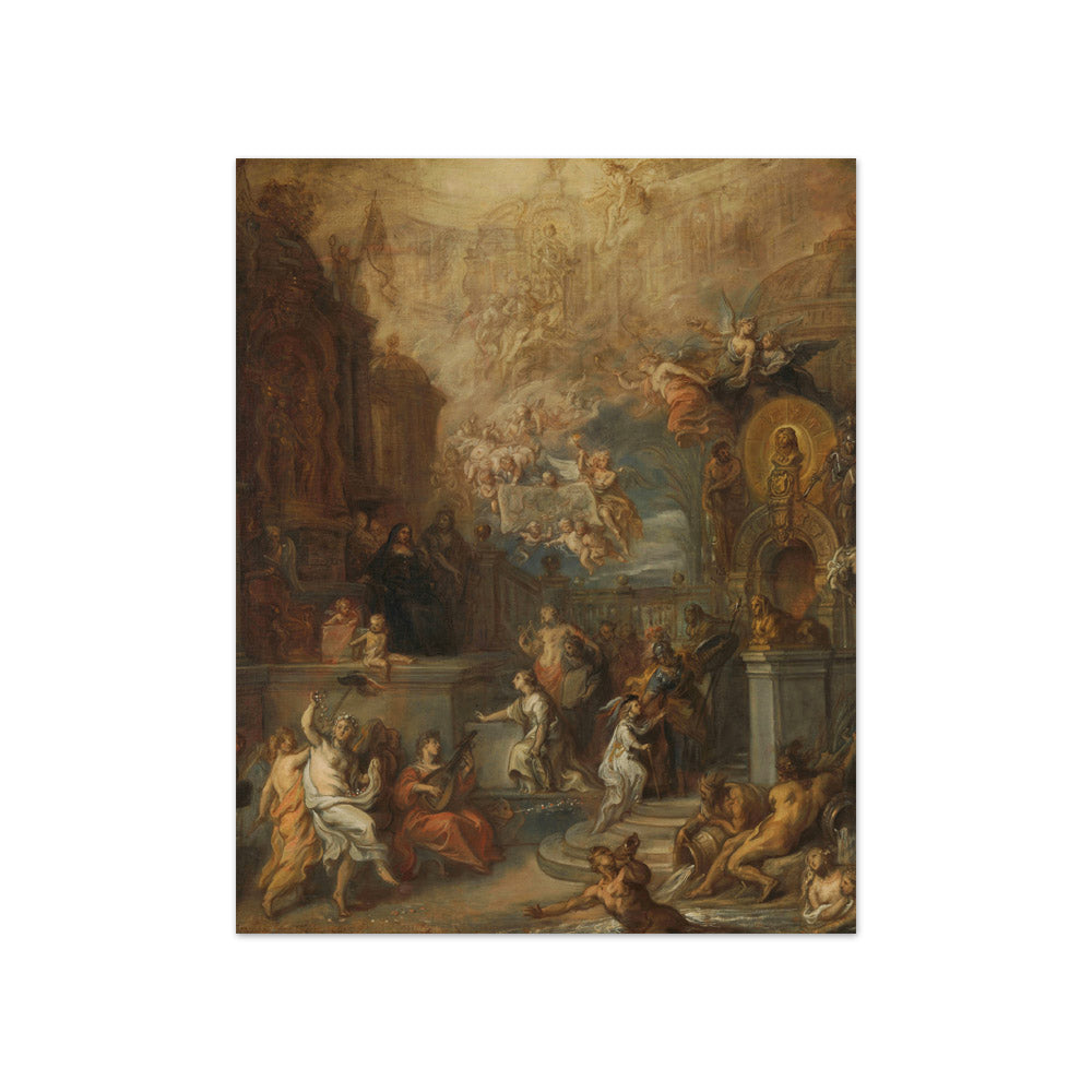 Allegory of the Farewell of William III from Amalia van Solms following the transfer of Regency to the States General by Theodoor van Thulden - Compact / Full Bleed / No Frame