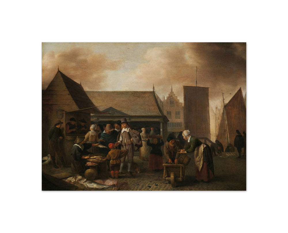 Fish Market by Hendrick Martensz. Sorgh - Compact / Full Bleed / No Frame