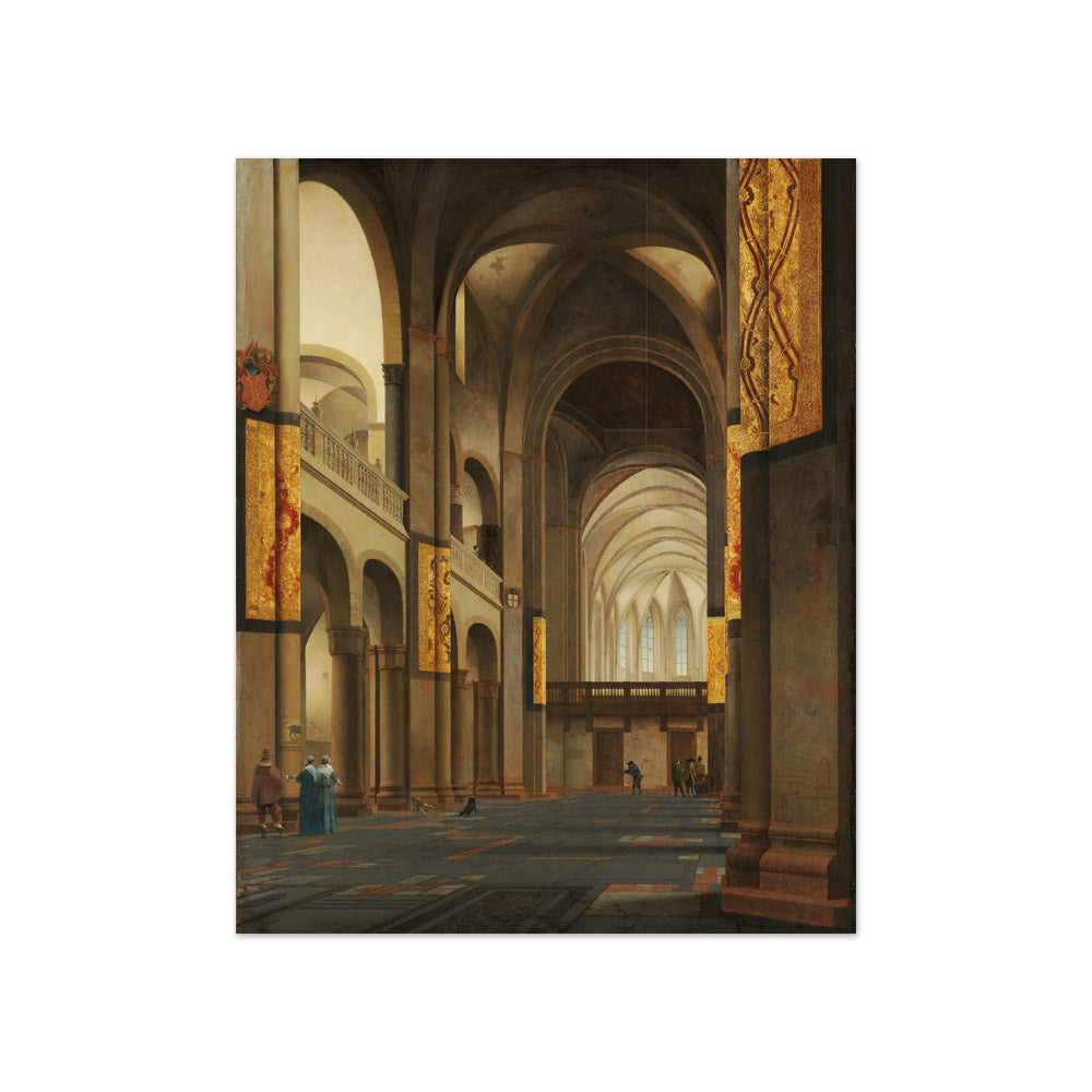 The Nave and Choir of the Mariakerk in Utrecht by Pieter Jansz Saenredam - Compact / Full Bleed / No Frame