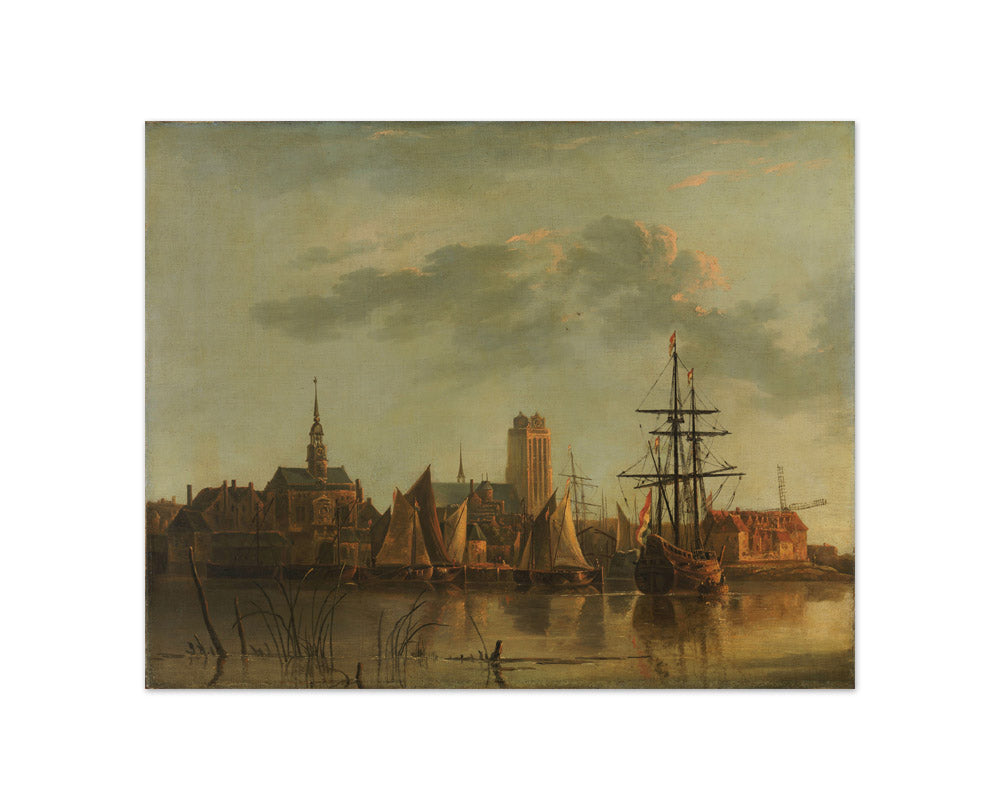 View of Dordrecht at Sunset by Aelbert Cuyp - Compact / Full Bleed / No Frame