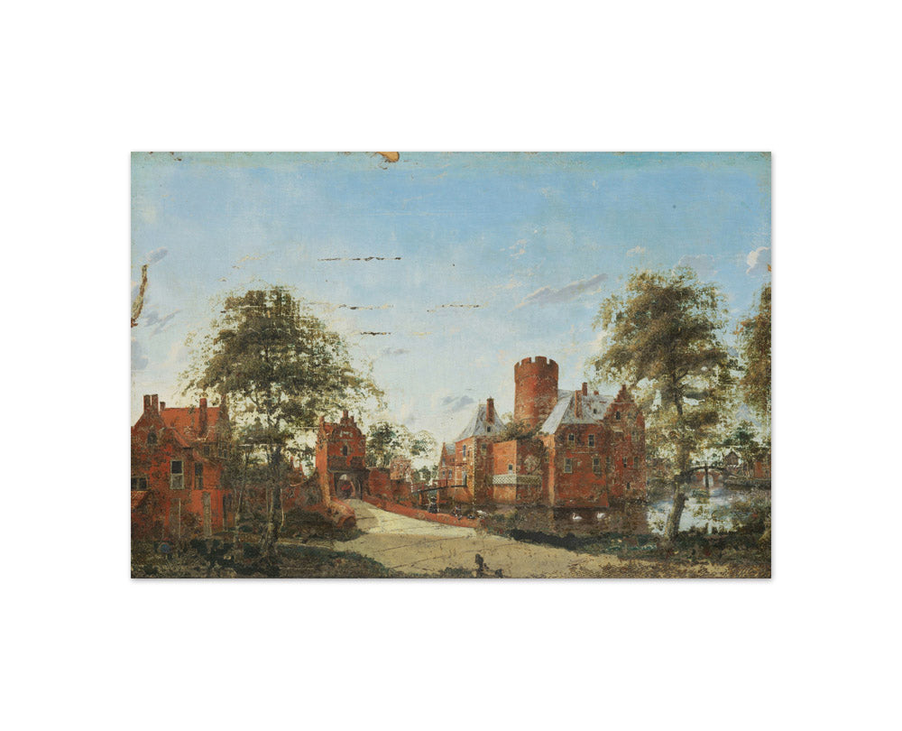 Loenersloot Castle on the Angstel by Jan van der Heyden - Compact / Full Bleed / No Frame