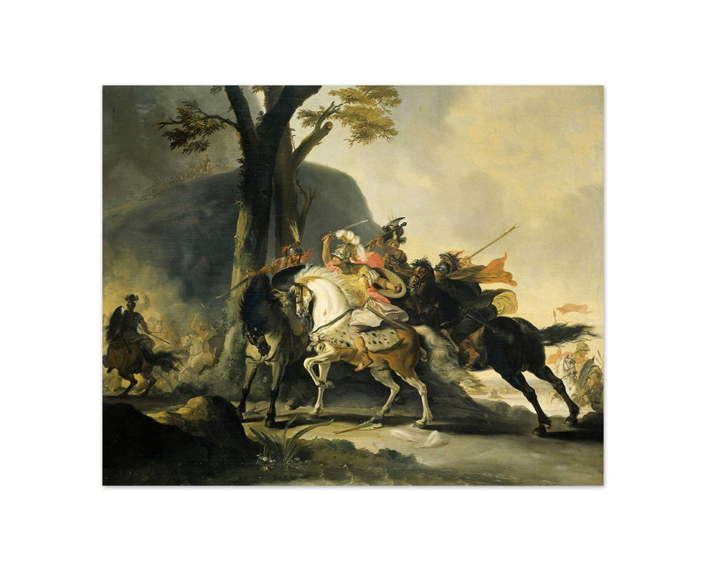 Alexander the Great at the Battle of the Granicus against the Persians by Cornelis Troost - Compact / Full Bleed / No Frame