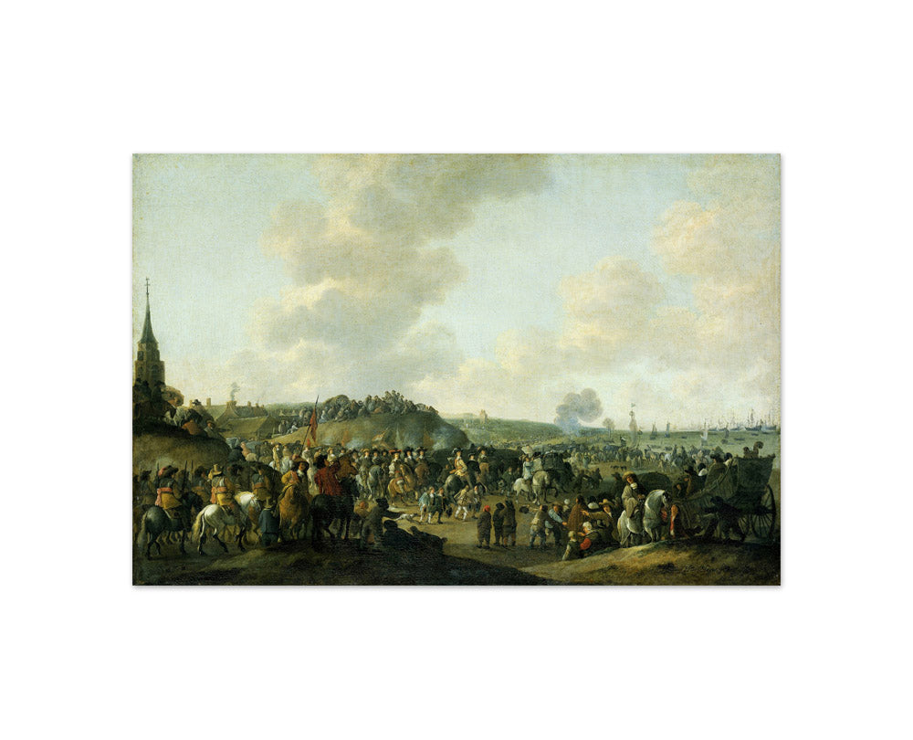The Departure of Charles II of England from Scheveningen, June 2, 1660 by Hendrick de Meijer - Compact / Full Bleed / No Frame