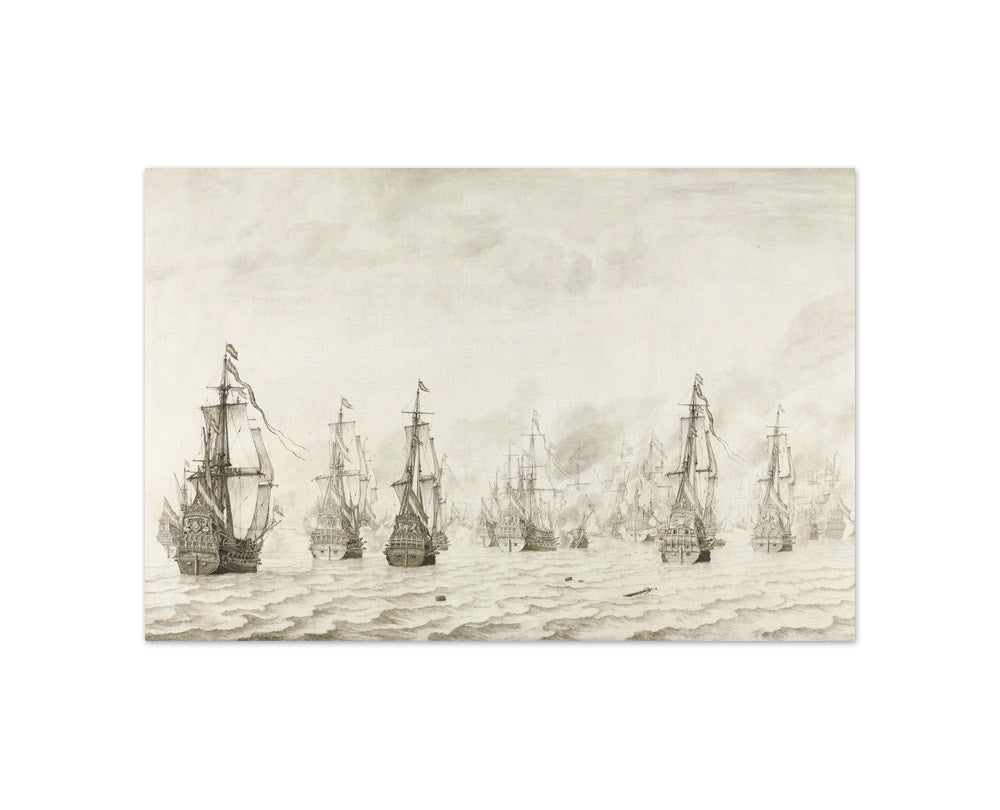 The Battle of Dunkirk by Willem van de Velde the Elder - Compact / Full Bleed / No Frame