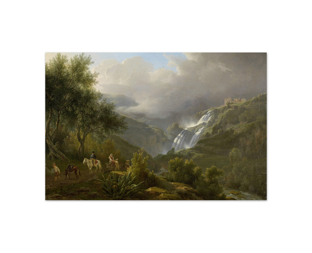 The Cascades at Tivoli, with a Storm Approaching by Abraham Teerlink - Compact / Full Bleed / No Frame