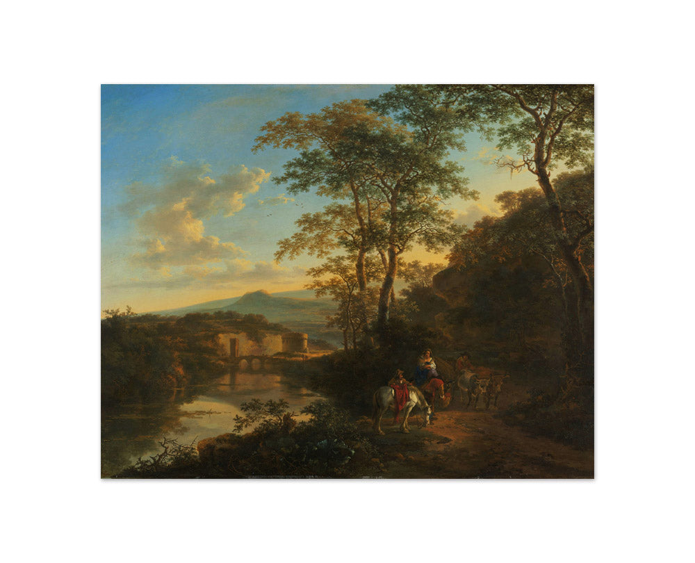 Italian Landscape with the Ponte Lucano over the Aniene River by Jan Both - Compact / Full Bleed / No Frame
