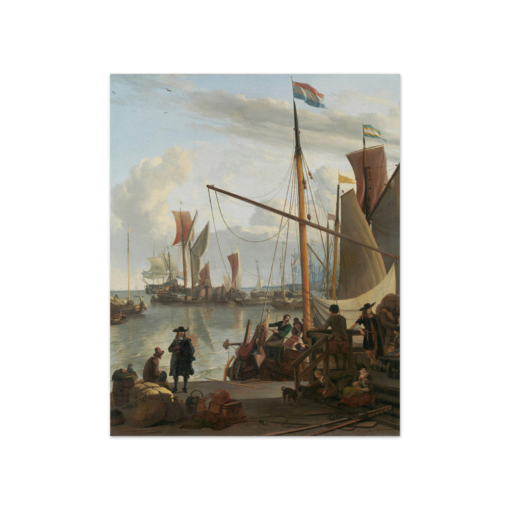 The IJ near Amsterdam by Ludolf Bakhuysen - Compact / Full Bleed / No Frame