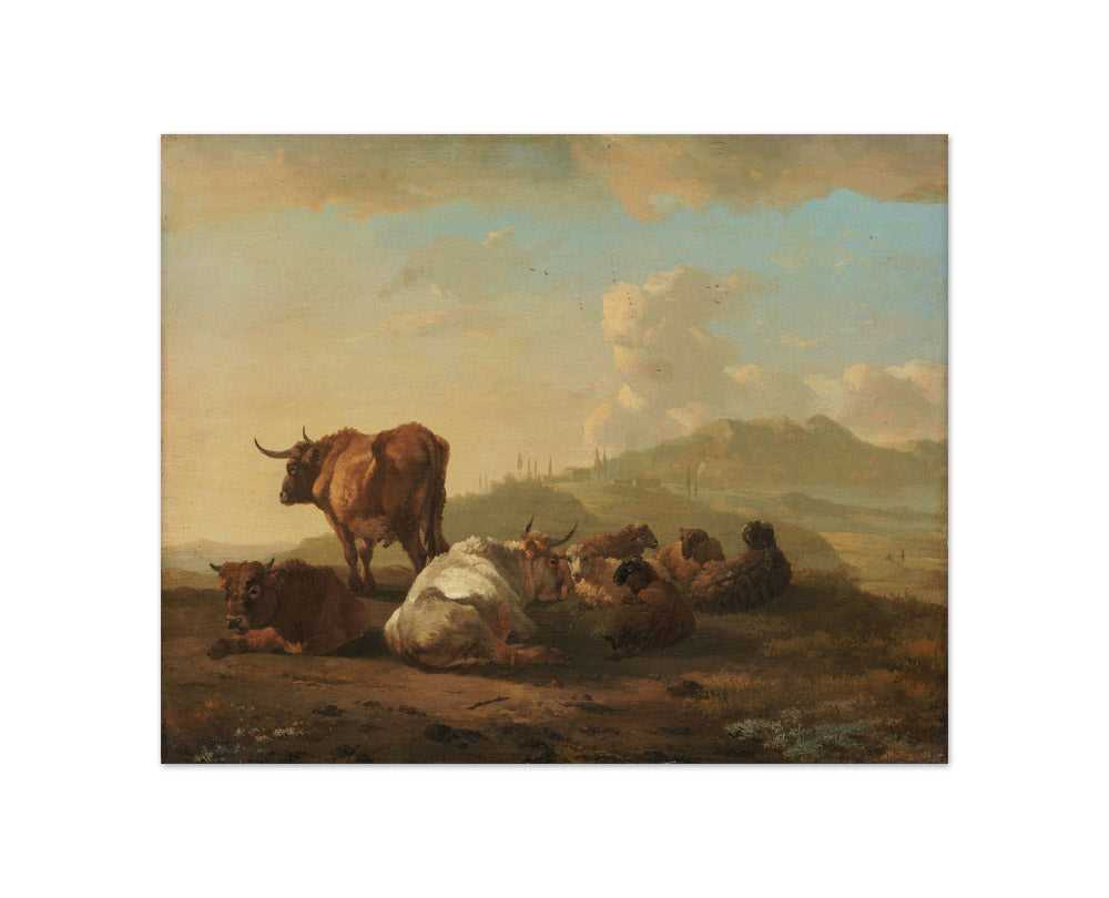 Resting herd by Willem Romeyn - Compact / Full Bleed / No Frame