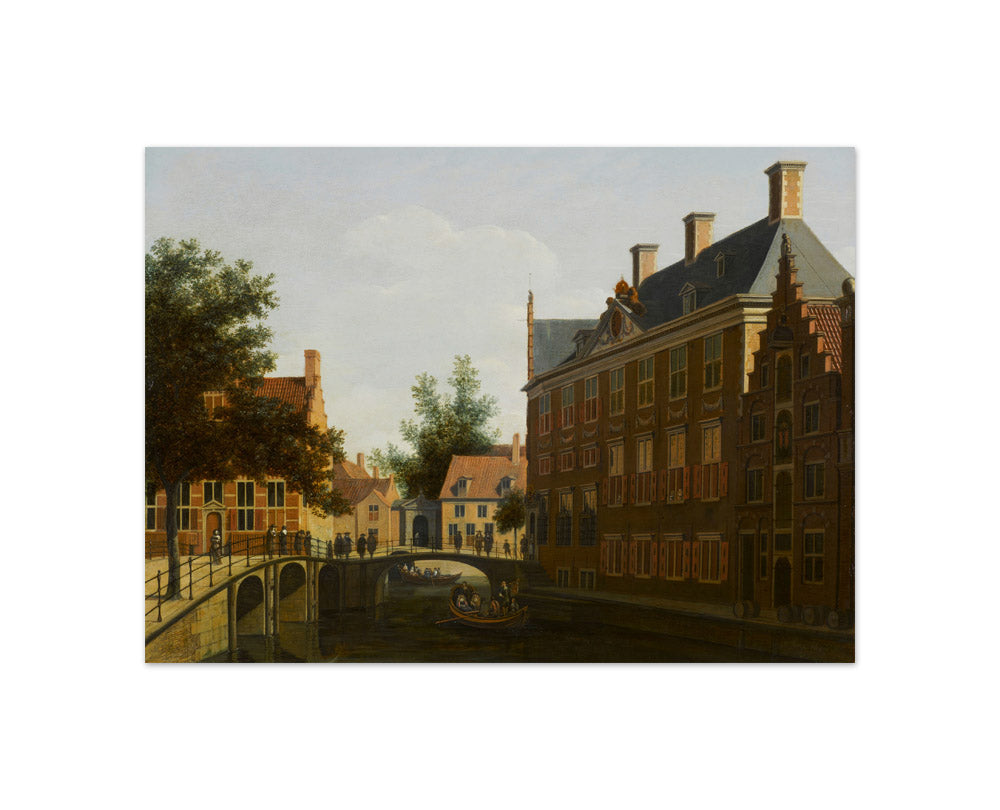 The Old Side Gentlemen's Hotel in Amsterdam by Gerrit Berckheyde - Compact / Full Bleed / No Frame