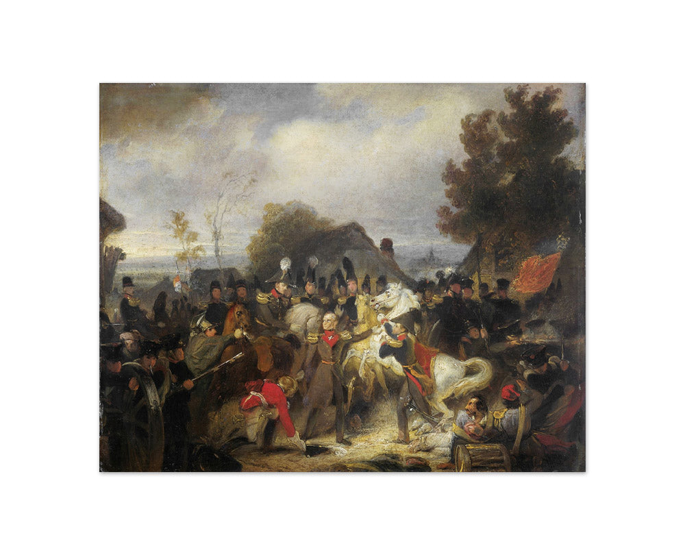 The Prince of Orange changing his Wounded Horse during the Engagement at Boutersem by Cornelis Kruseman - Compact / Full Bleed / No Frame