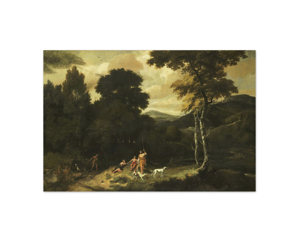 Landscape with Hunters by Jacob Esselens - Compact / Full Bleed / No Frame