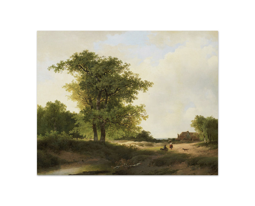 Landscape with Farmstead by Johannes Warnardus Bilders - Compact / Full Bleed / No Frame
