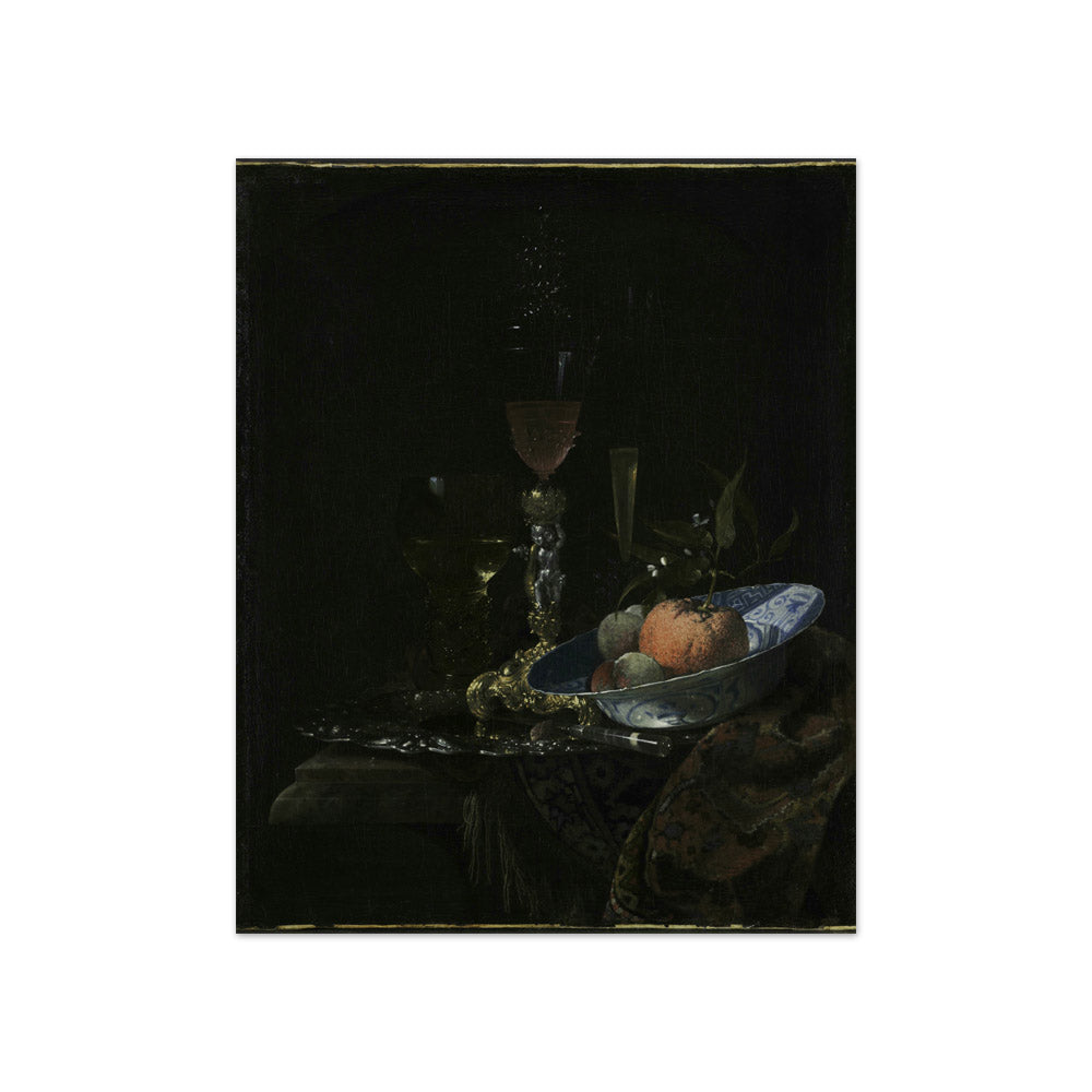 Wineglass and a Bowl of Fruit by Willem Kalf - Compact / Full Bleed / No Frame