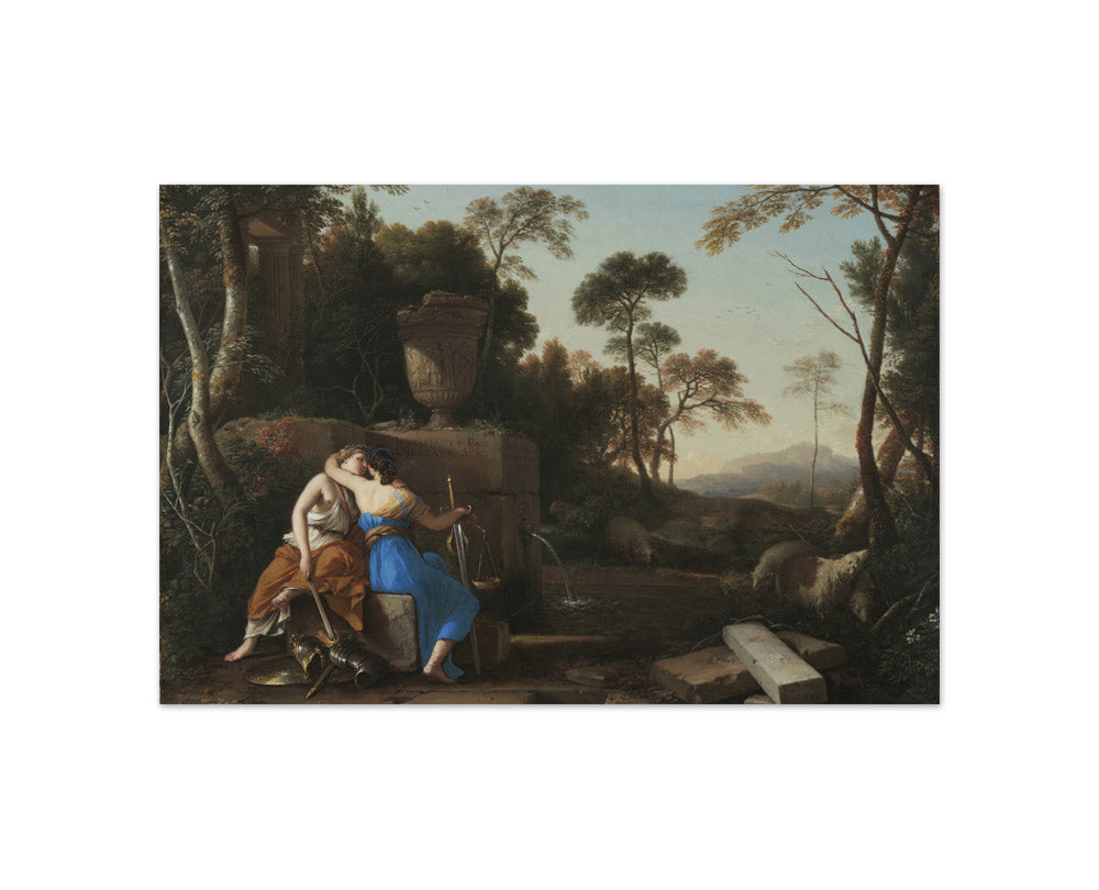 The Kiss of Peace and Justice by Laurent de La Hyre - Compact / Full Bleed / No Frame