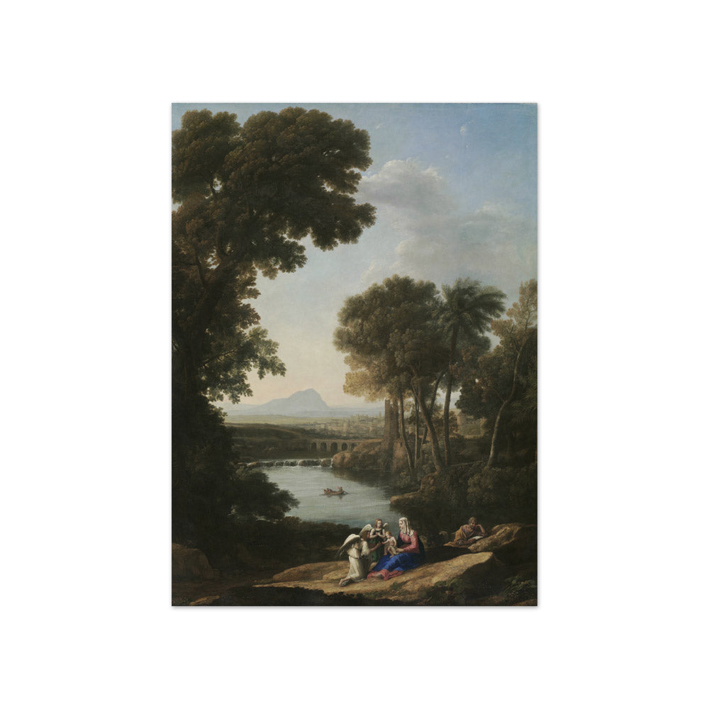 Rest on the Flight into Egypt by Claude Lorrain - Compact / Full Bleed / No Frame