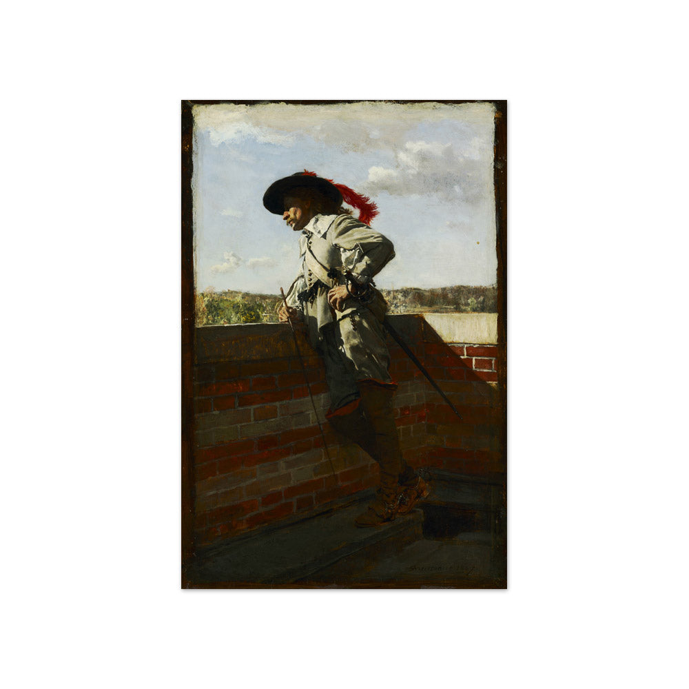 On a Terrace by Ernest Meissonier - Compact / Full Bleed / No Frame