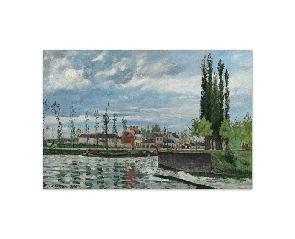 The Lock at Pontoise by Camille Pissarro - Compact / Full Bleed / No Frame