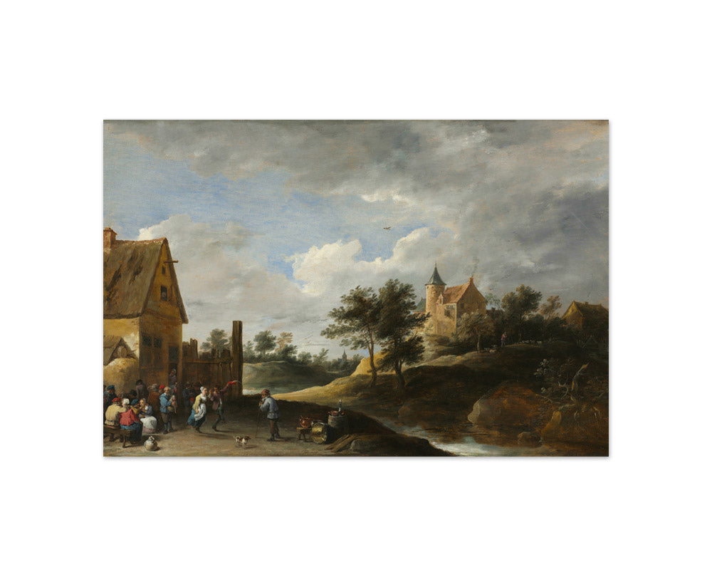 Landscape with Peasants Dancing by David Teniers - Compact / Full Bleed / No Frame