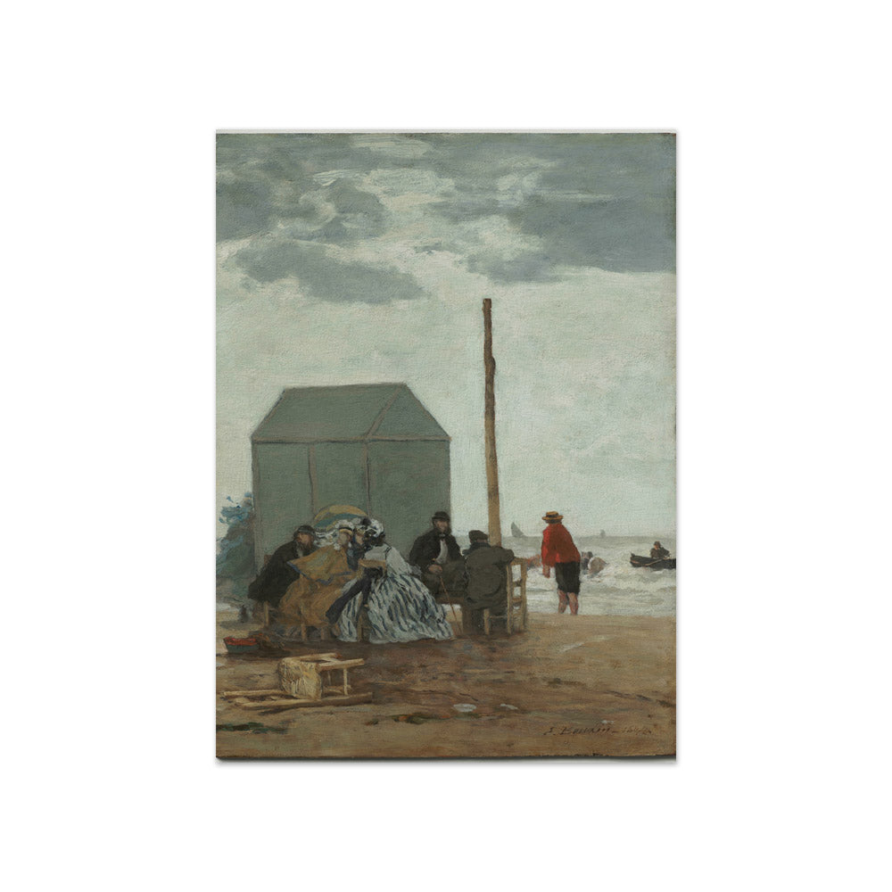The Beach at Deauville by Eugène Boudin - Compact / Full Bleed / No Frame