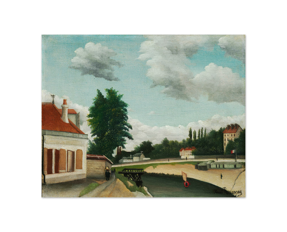 Outskirts of Paris by Henri Rousseau - Compact / Full Bleed / No Frame