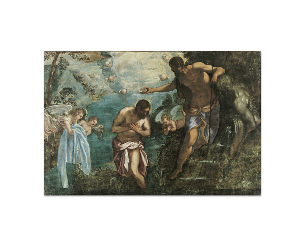 Baptism of Christ by Jacopo Tintoretto - Compact / Full Bleed / No Frame