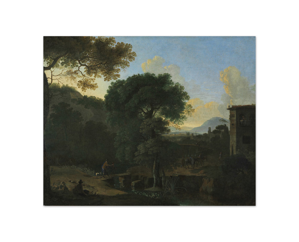 Landscape with Travelers by Herman van Swanevelt - Compact / Full Bleed / No Frame