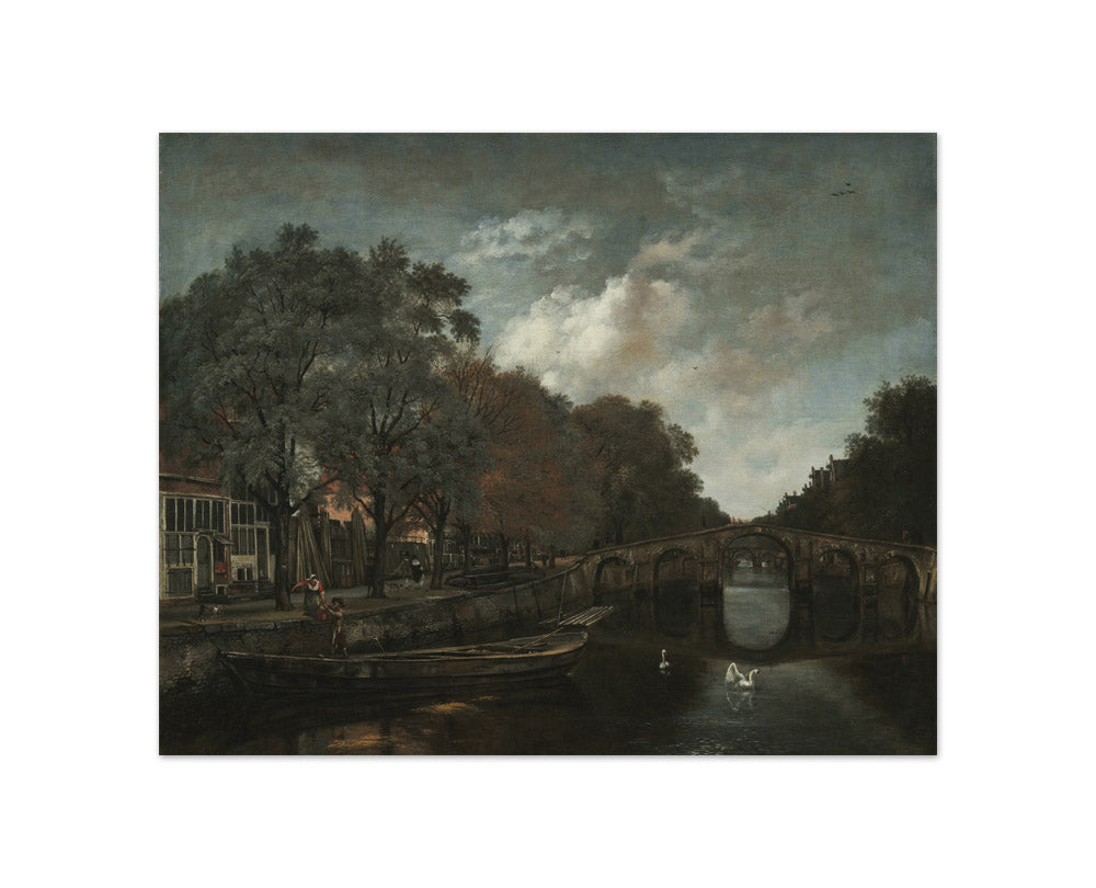 Gentleman's Canal, Amsterdam by Jan Wijnants - Compact / Full Bleed / No Frame