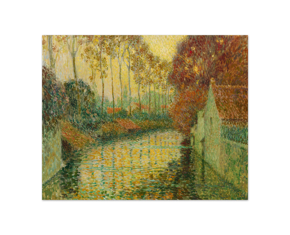 Canal in Autumn (Gisors) by Henri Le Sidaner - Compact / Full Bleed / No Frame