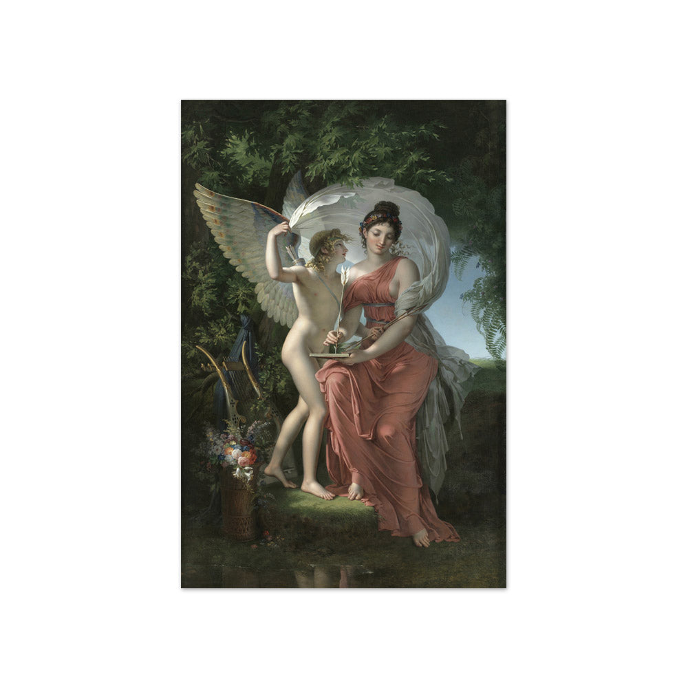 Erato, Muse of Lyrical Poetry by Charles Meynier - Compact / Full Bleed / No Frame