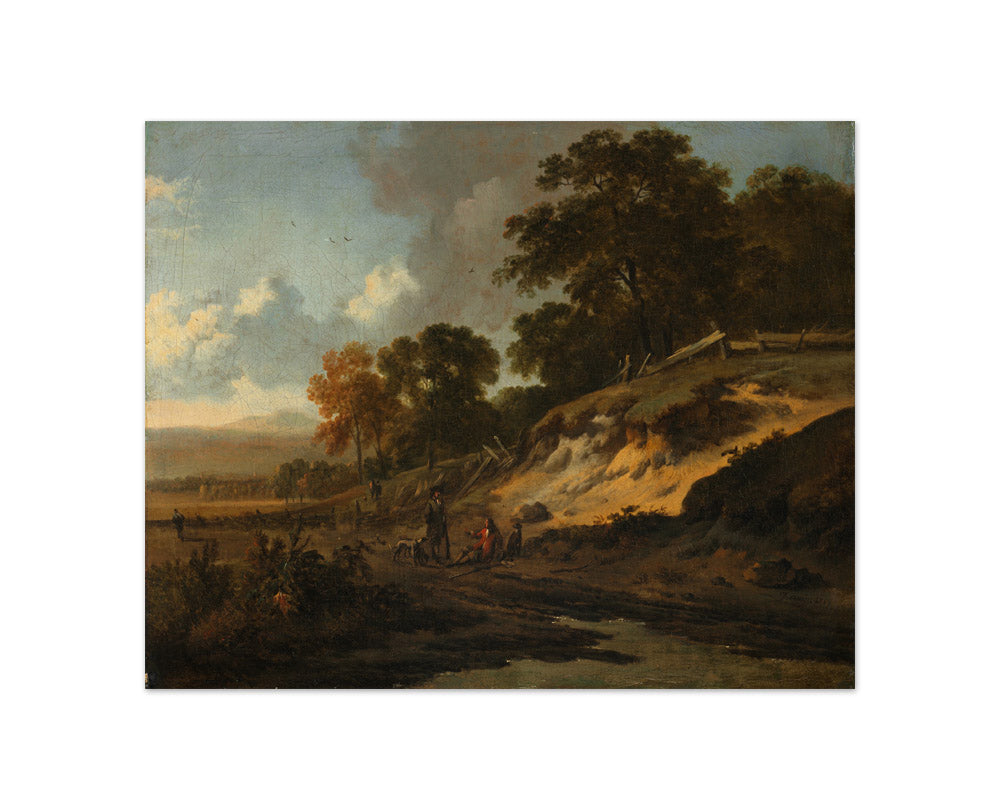 Landscape with Hunters by Jan Wijnants - Compact / Full Bleed / No Frame