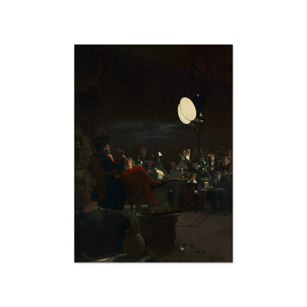 A Night Class by Jehan-Georges Vibert - Compact / Full Bleed / No Frame