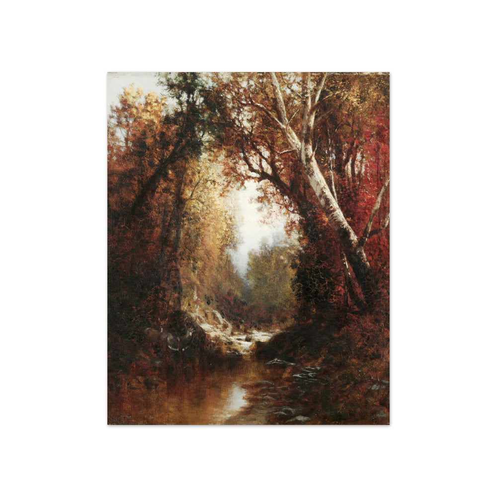 Autumn Scene in the Adirondacks by William Hart - Compact / Full Bleed / No Frame