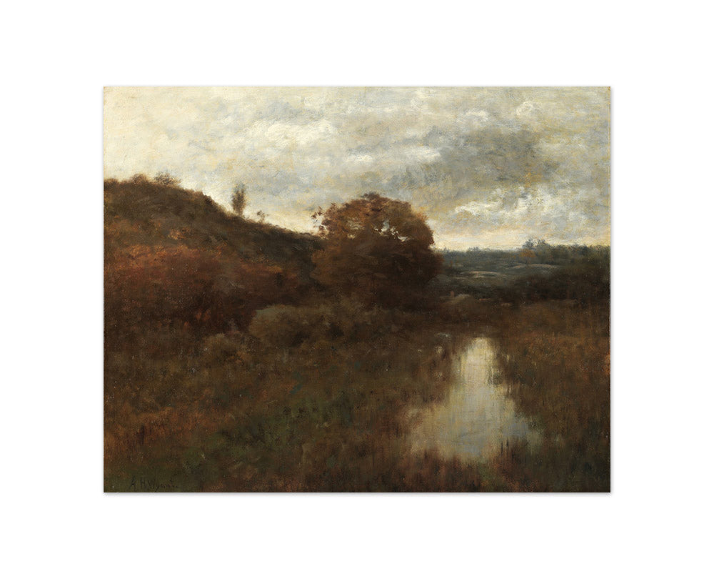 Autumn Landscape and Pool by Alexander H. Wyant - Compact / Full Bleed / No Frame