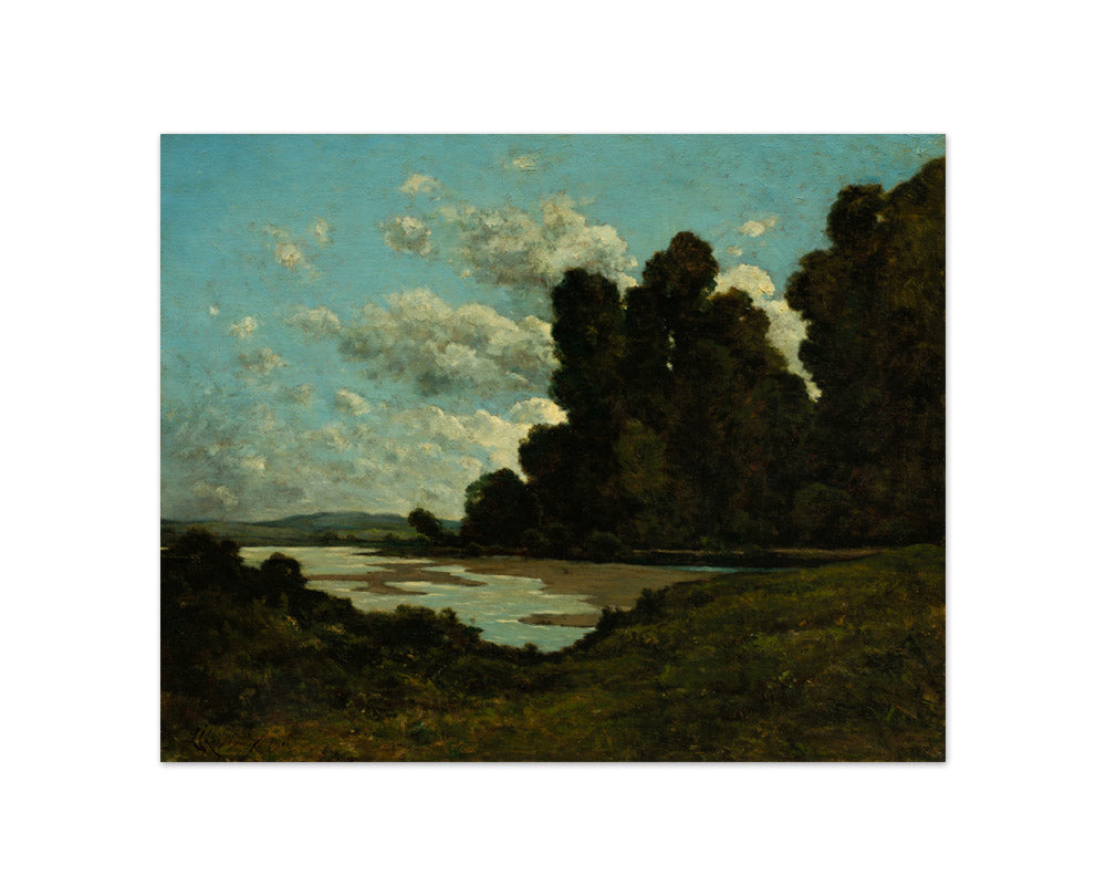 The River Loire at Nevers by Henri Joseph Harpignies - Compact / Full Bleed / No Frame