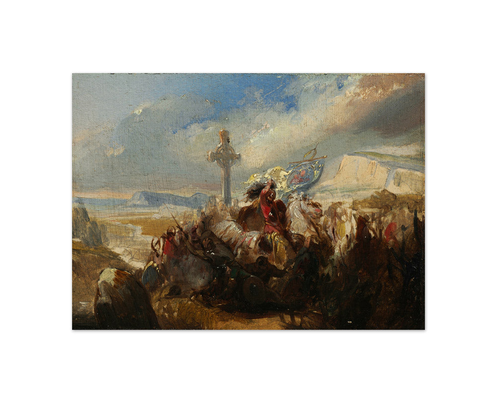 Battle of Poitiers, 25 October 732 by Baron Charles de Steuben - Compact / Full Bleed / No Frame