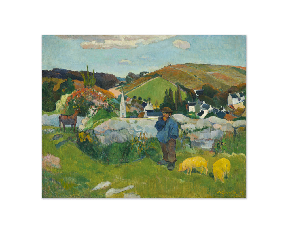 The Swineherd by Paul Gauguin - Compact / Full Bleed / No Frame