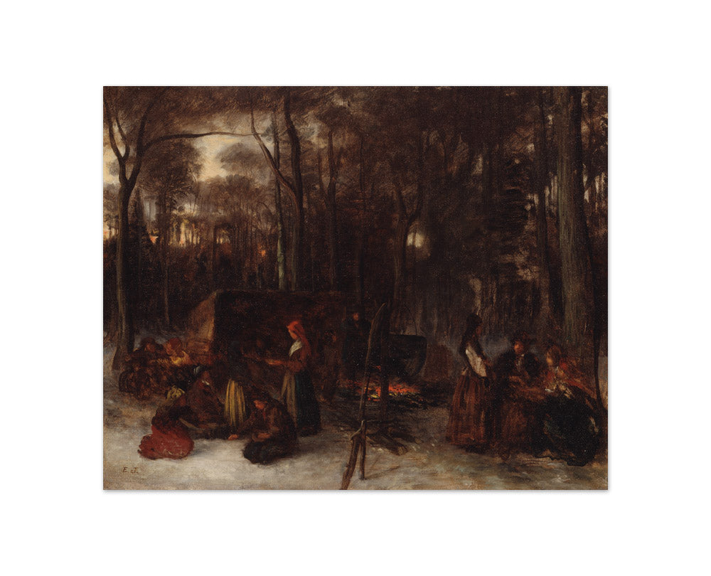 Tasting the Sugar by Eastman Johnson - Compact / Full Bleed / No Frame