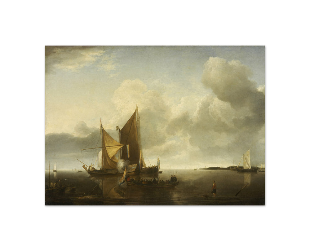 Ships in a Calm by Jan van de Cappelle - Compact / Full Bleed / No Frame