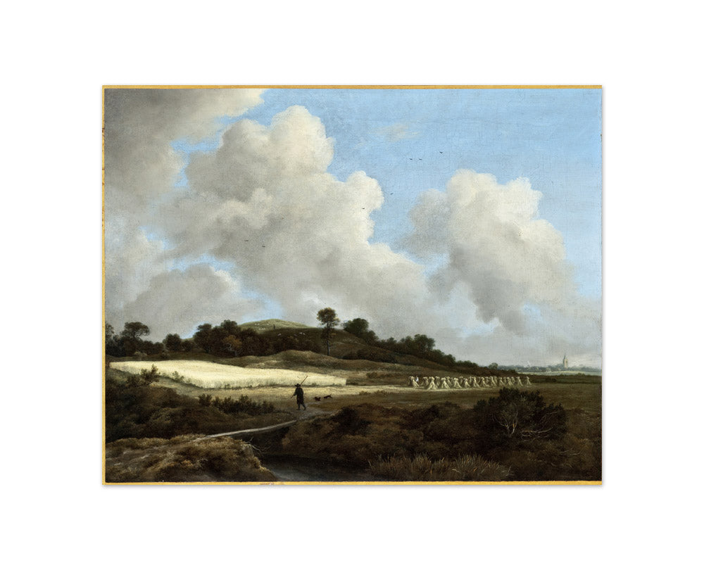 View of Grainfields with a Distant Town by Jacob van Ruisdael - Compact / Full Bleed / No Frame