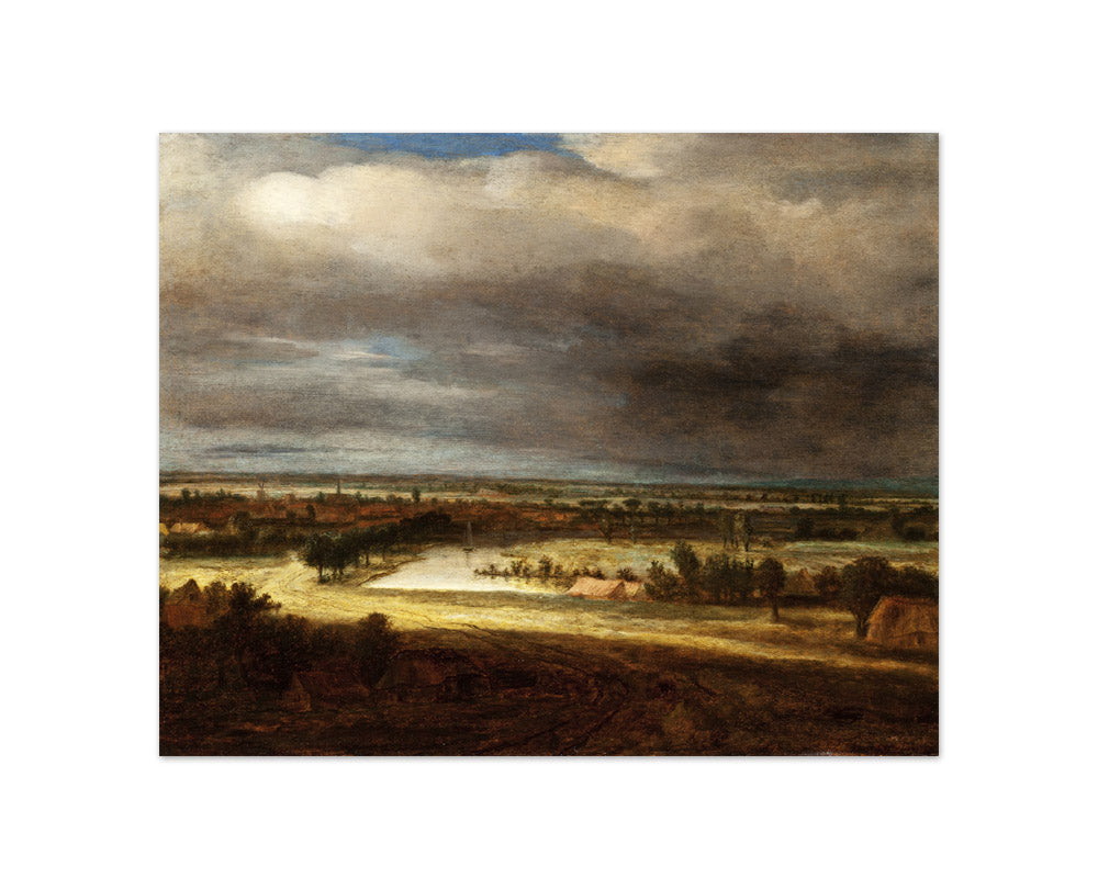 Panoramic Landscape with a Village by Philips Koninck - Compact / Full Bleed / No Frame